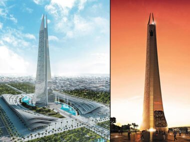 Rocket-like skyscraper becomes Morocco's tallest building