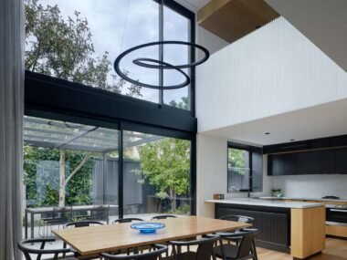 Seven dining rooms illuminated by voids that double as lightwells